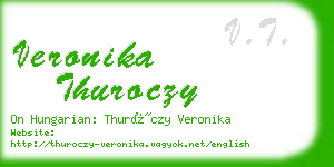 veronika thuroczy business card